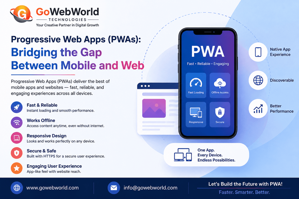 Progressive Web Apps (PWAs): Bridging the Gap Between Mobile and Web | GoWebWorld Technologies